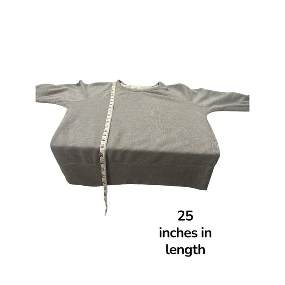 Rag & Bone Standard Issue Gray Sweatshirt Small Raglan Crewneck - Picture 8 of 9